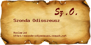 Szonda Odisszeusz névjegykártya
